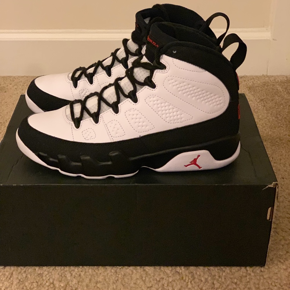 Nike Air Jordan 9 Retro White Black True Red